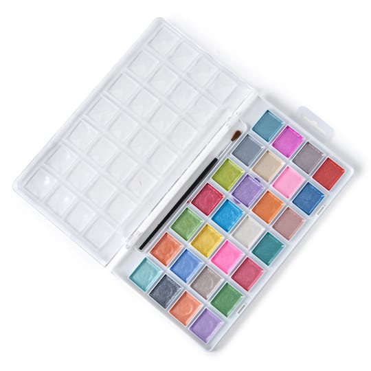 Pearlescent Watercolor Pan Set By Artist's Loft™ Necessities™ | Michaels